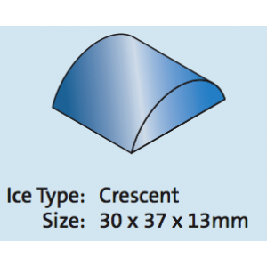Crescent ijsblokjesmachine, Hoshizaki, KM-35A, luchtgekoeld, 36 kilo/24u