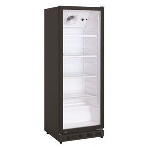 Glasdeur koelkast Exquisit  ELDC 350 XL, zwart