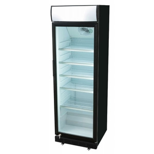 Glasdeur koelkast Exquisit  ELDC 400 1 XL, zwart