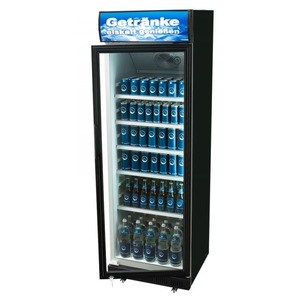 Glasdeur koelkast Exquisit  ELDC 400 1 XL, zwart