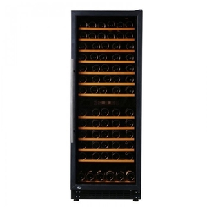 Glasdeur wijnkoeler Exquisit GCWK320, zwart