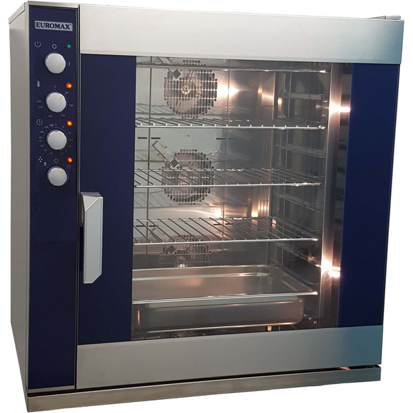Steam oven Euromax, 9810PBH-BR, met stoominjectie en turbo reverse ventilatoren, 10 niveaus x EN 600 x 400 mm, 380 Volt