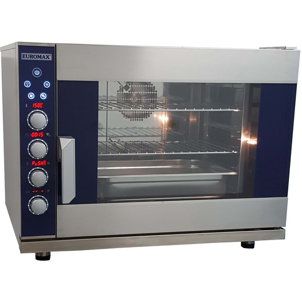 Digitale steam oven Euromax, D9806PBH-GN/CLS, met stoominjectie, turbo reverse ventilatoren en autoclean systeem, 6 niveaus x GN 1/1, 380 Volt