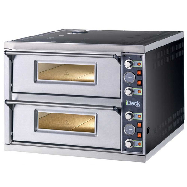Pizzaoven Moretti, iDeck, PD 72.72, dubbele oven, pizza's Ø 35 cm