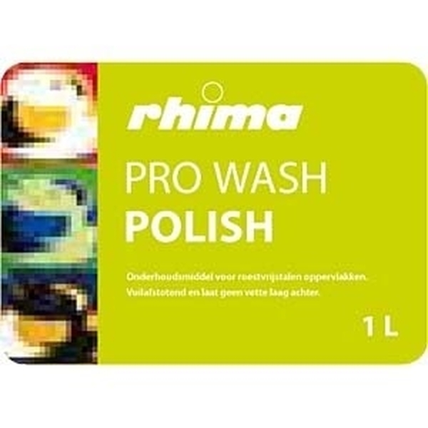 Pro Wash Polish, Rhima, onderhoudsmiddel RVS oppervlakken